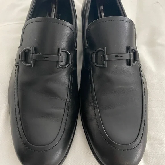 Salvatore Ferragamo Men’s Black Slip On Shoes 9.5 Salvatore Ferragamo Men main image 2